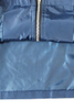 男士海军蓝印花涤纶飞行员夹克
